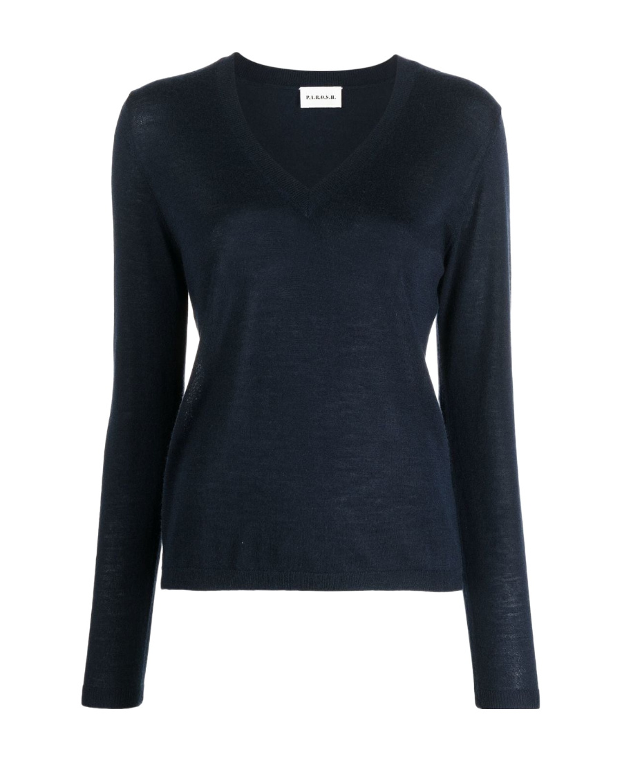 P.a.r.o.s.h V-neck Cashmere Jumper In Black