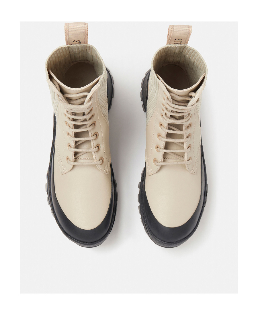 Stella Mccartney Round-head Short Boots In Nude