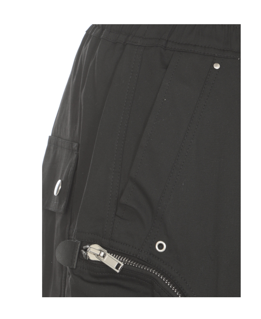 Rick Owens Zip-pocket Drawstring Trousers In Black
