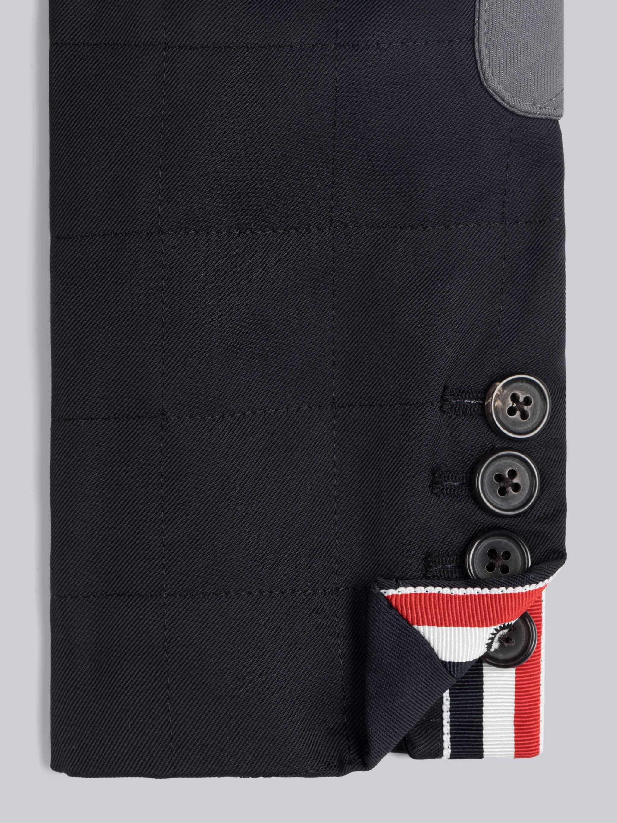 Thom Browne Buttoned Single-breasted Blazer In Black