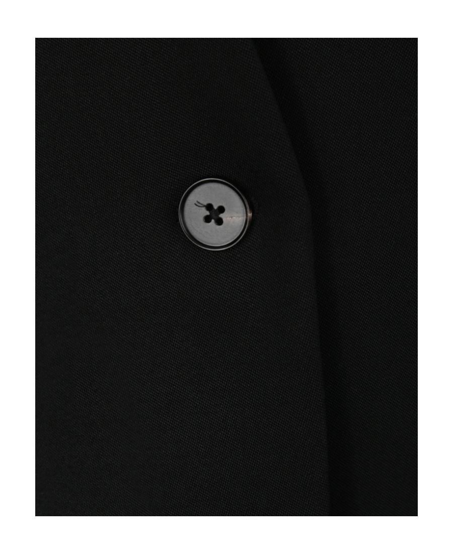 Jil Sander Wool Single-breasted Suit Coat In Black