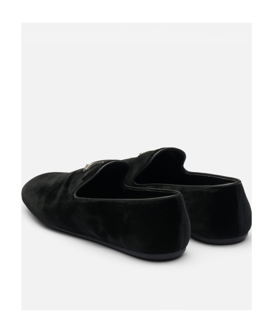 Prada Versatile Round Toe Suede Loafers In Black