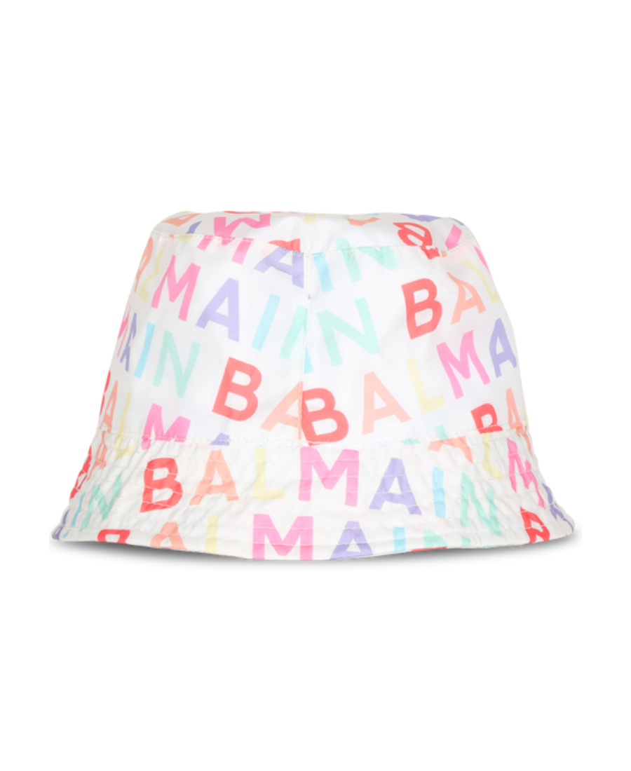 Balmain Logo-print Bucket Hat In White