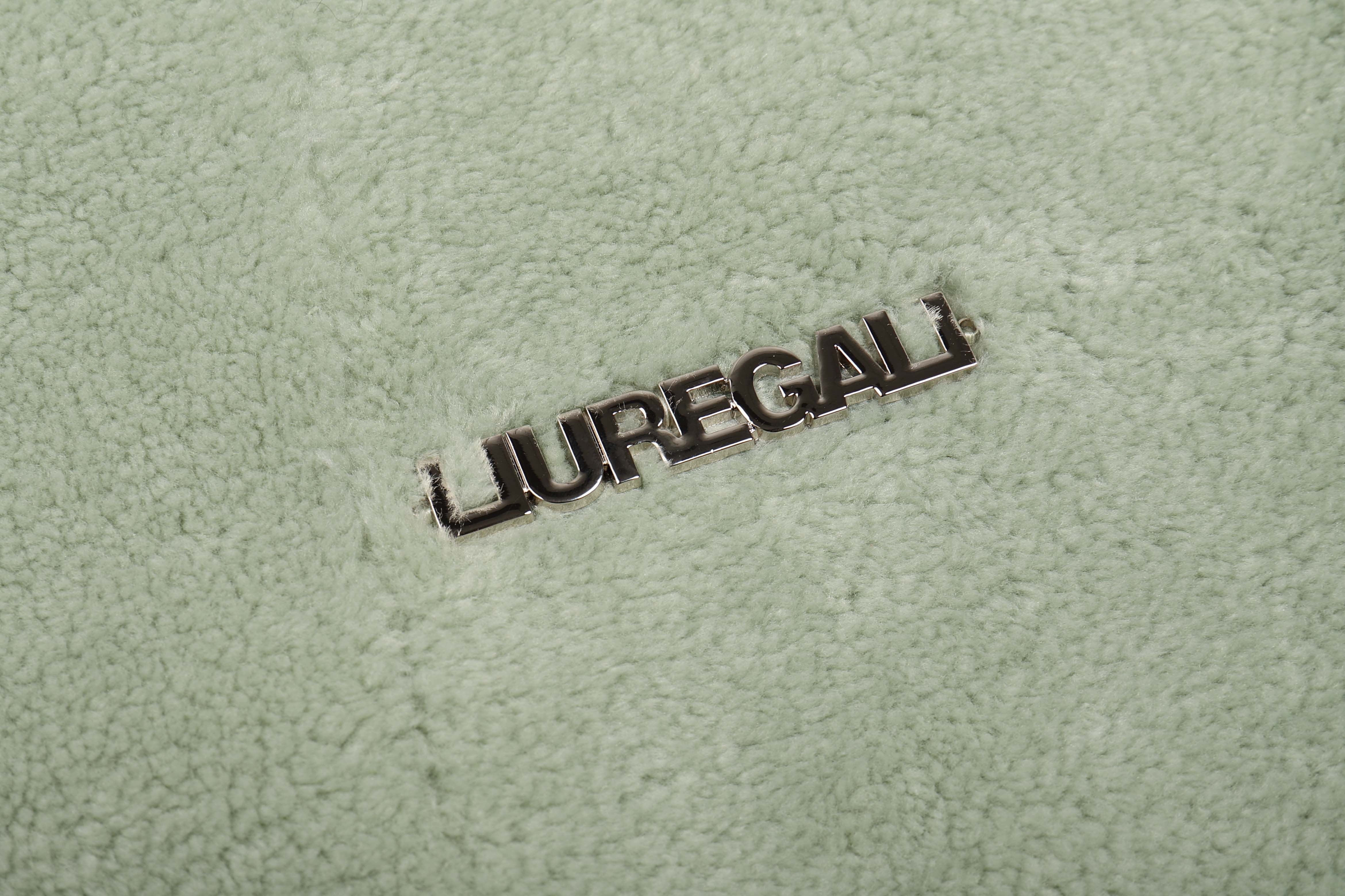 Liuregali Logo Collar Casual Jacket In Gray