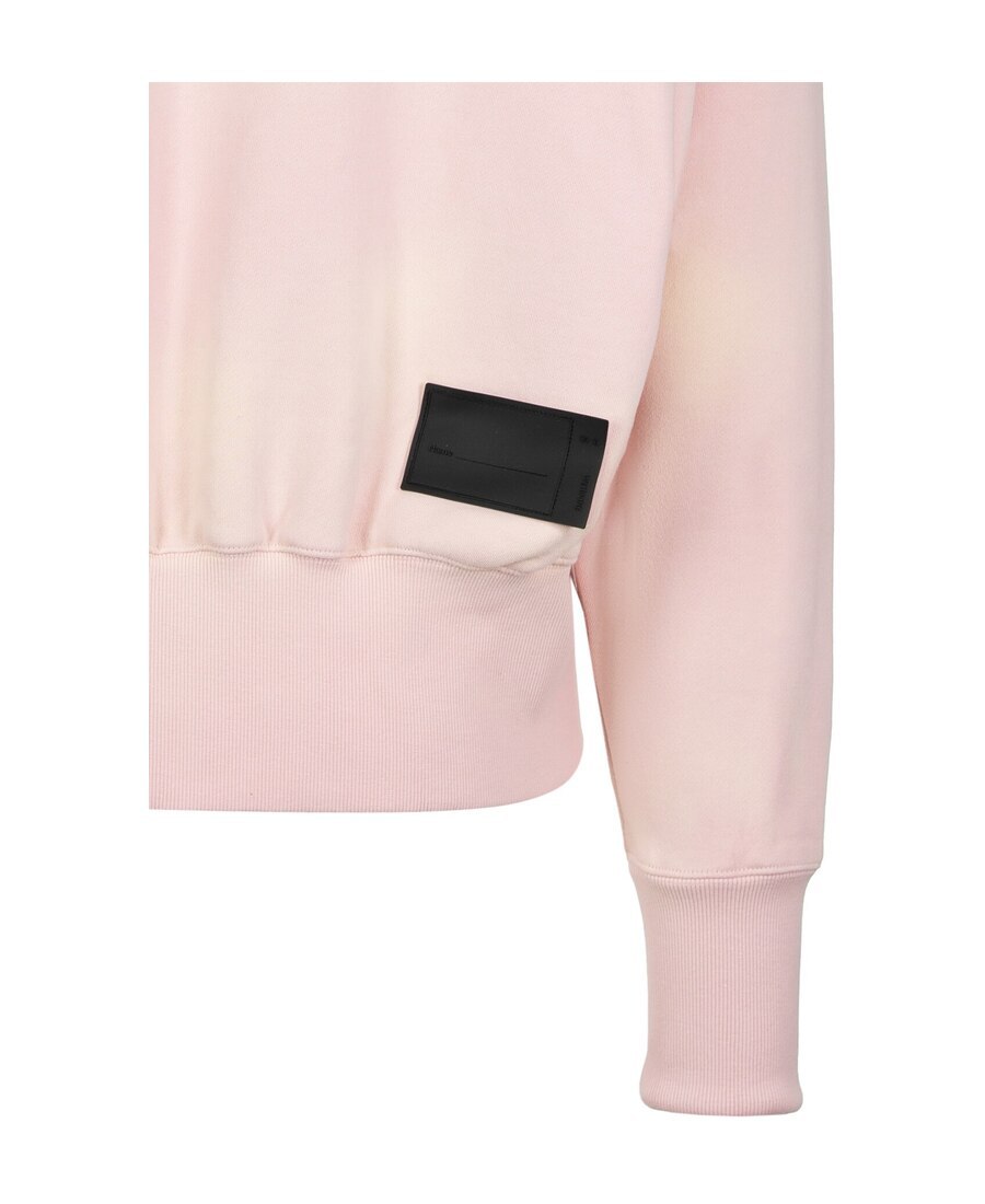 We11 Done Logo Sports Sweater In Pink
