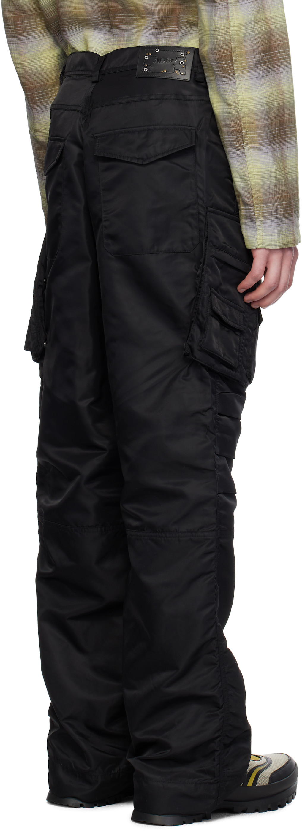 Andersson Bell Black Pocket Cargo Pants In Black
