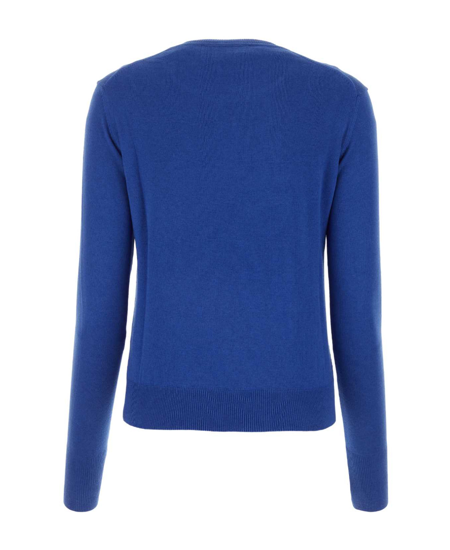 Vivienne Westwood Orb-embroidered Cotton-cashmere Jumper In Blue