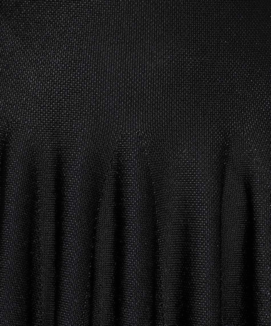 Balmain Mesh Knitted Dress In Black