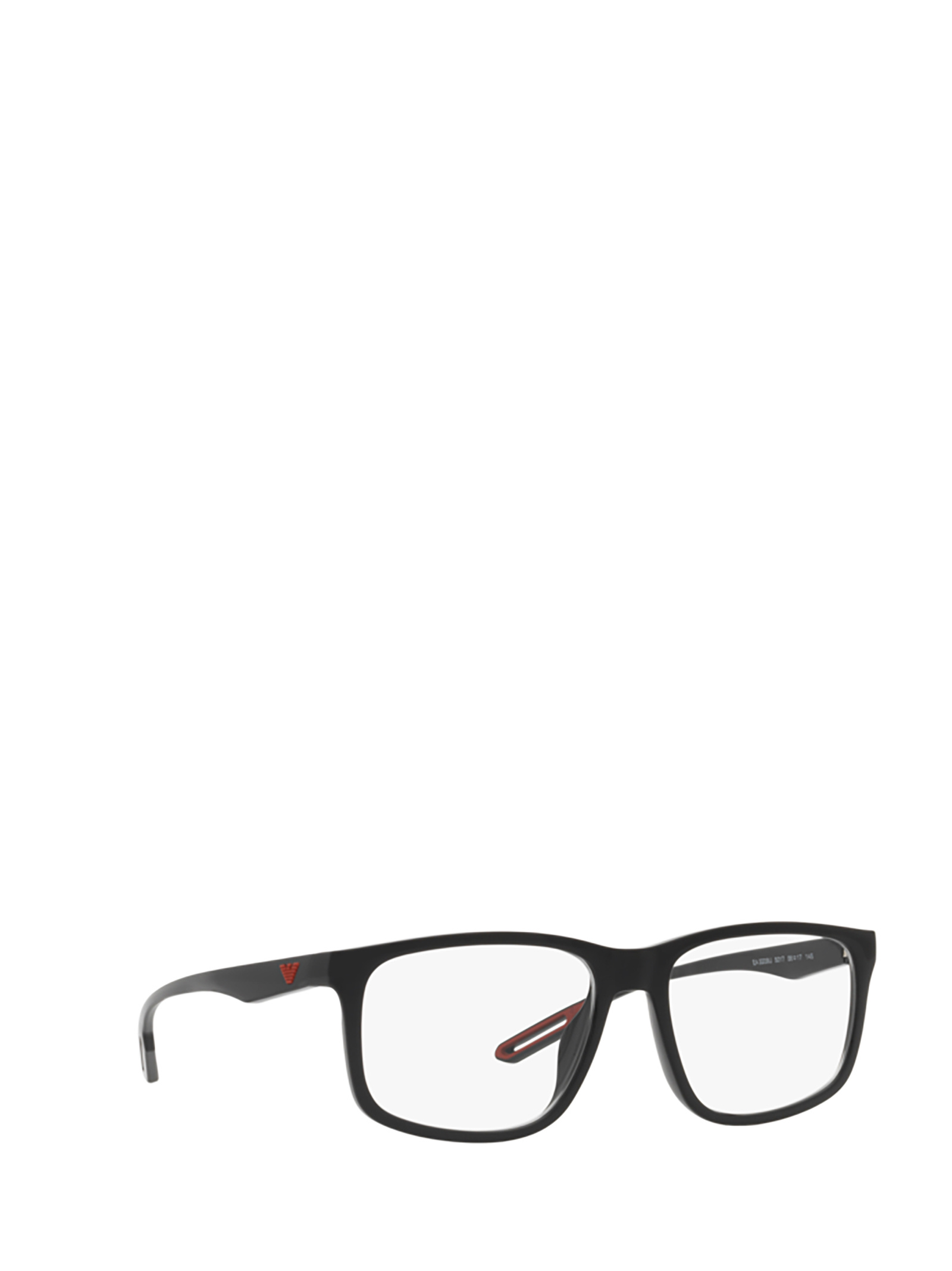 Emporio Armani Rectangle-frame Glasses In Black