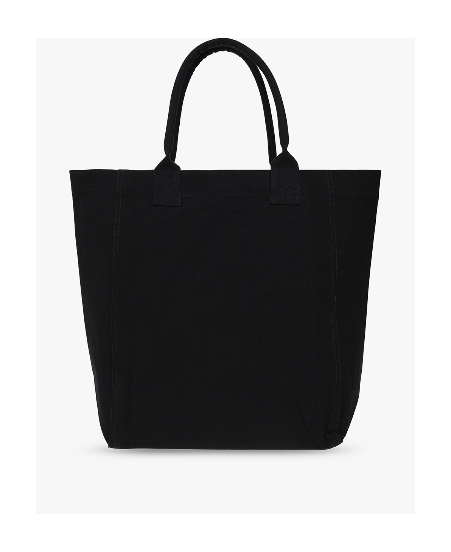 Shop Isabel Marant Logo-print Cotton Tote In Black