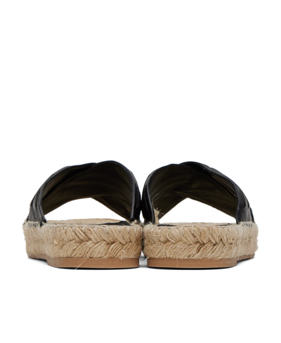 Off-white Diag Lea Criss-cross Espadrilles In Black