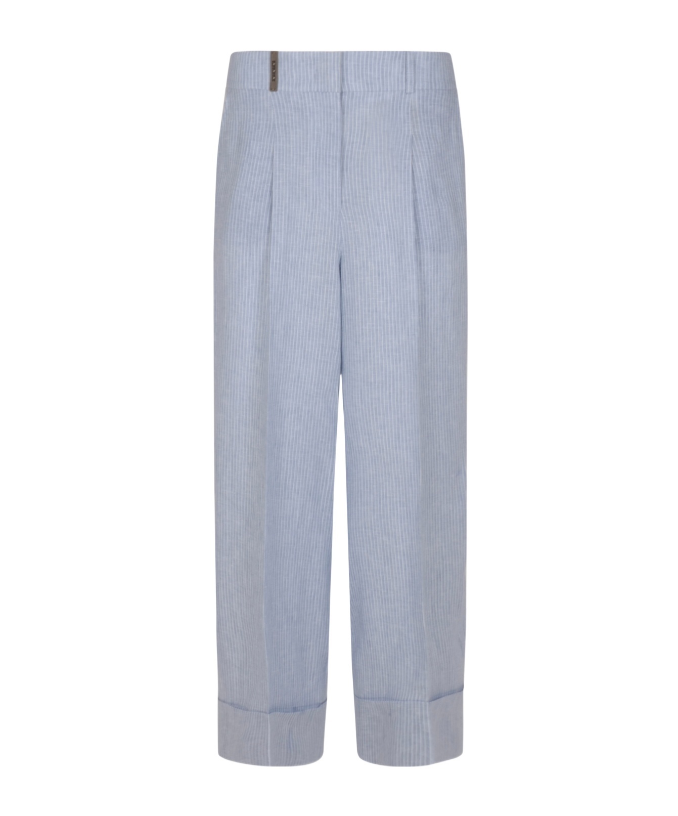 Peserico Belt-loop Casual Pants In Gray
