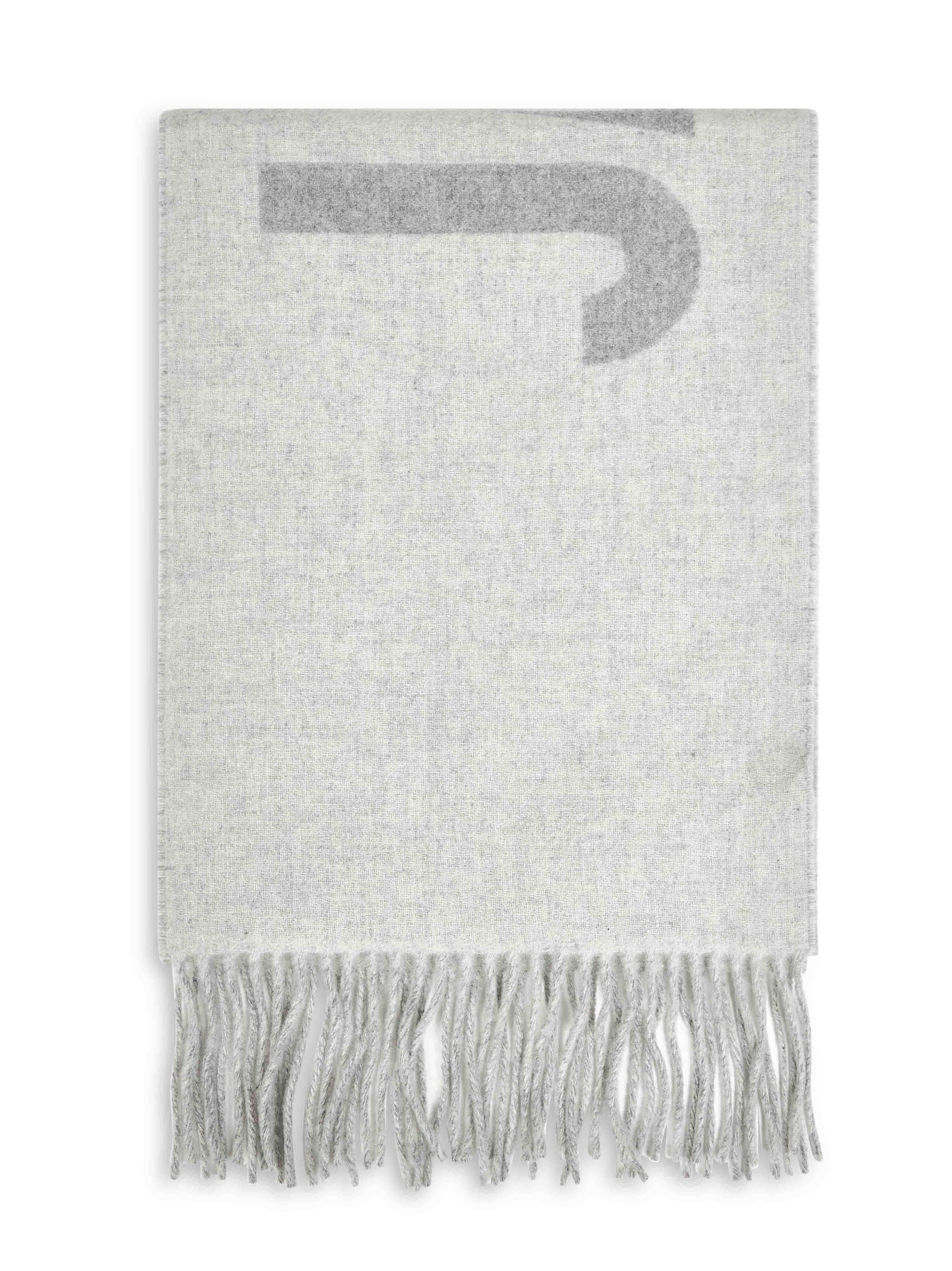 Jacquemus Patterned Scarf In Gray