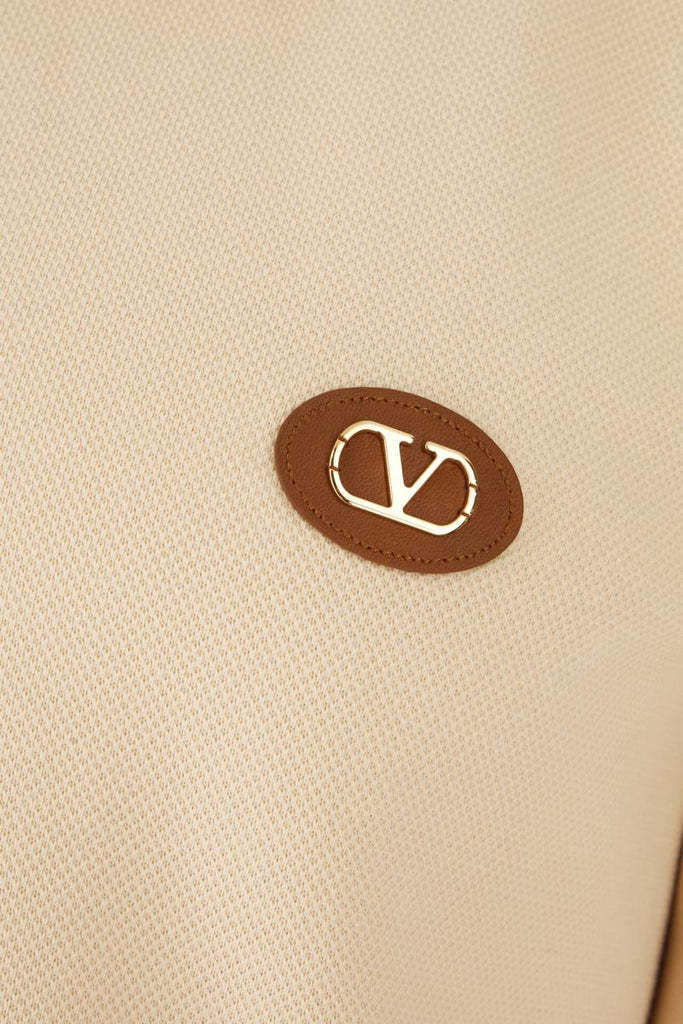 Valentino Jersey Felpa Vlogo Signature Cotton Piguet Sweatshirt In Nude
