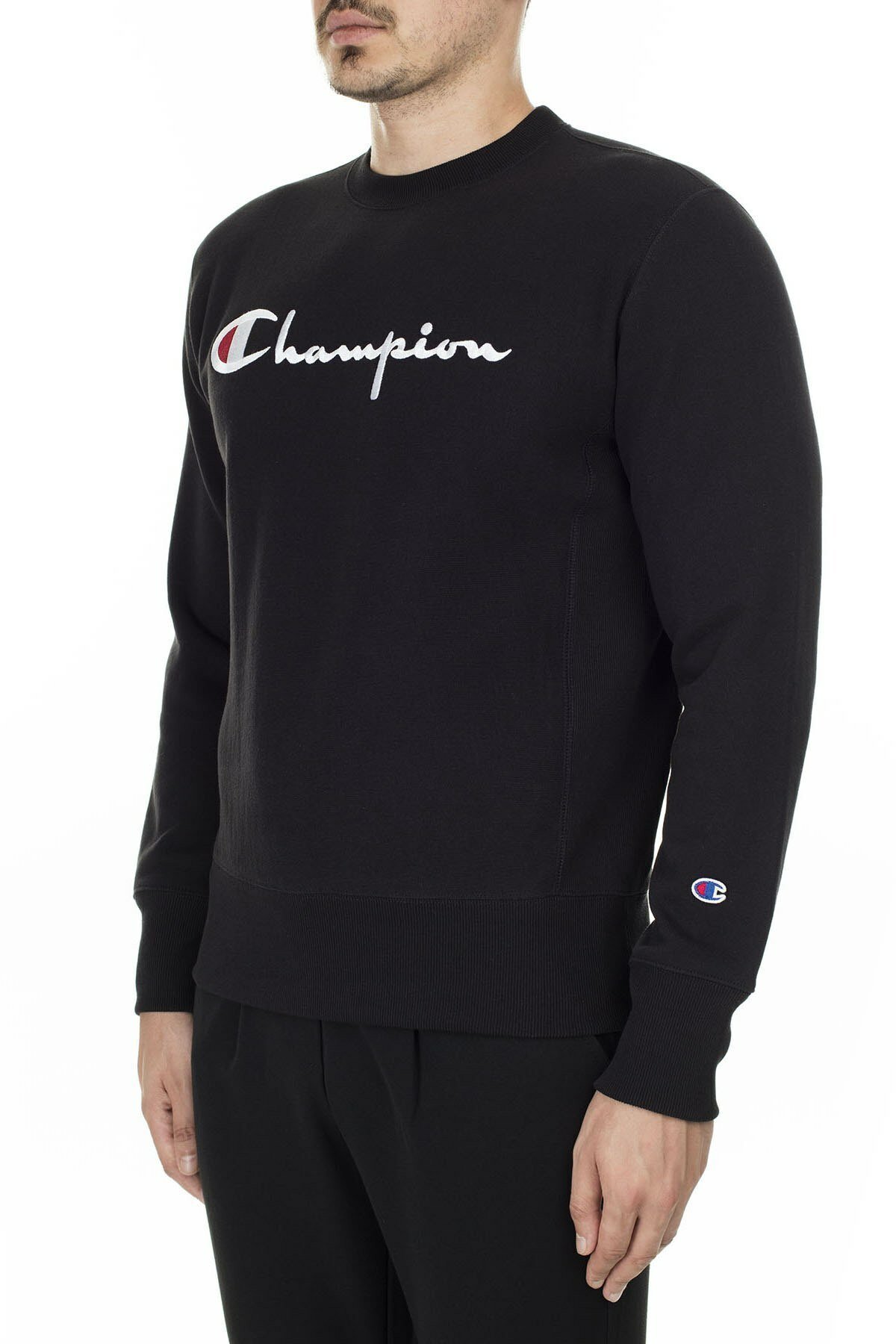 Champion Printed Pattern Pullover In Black