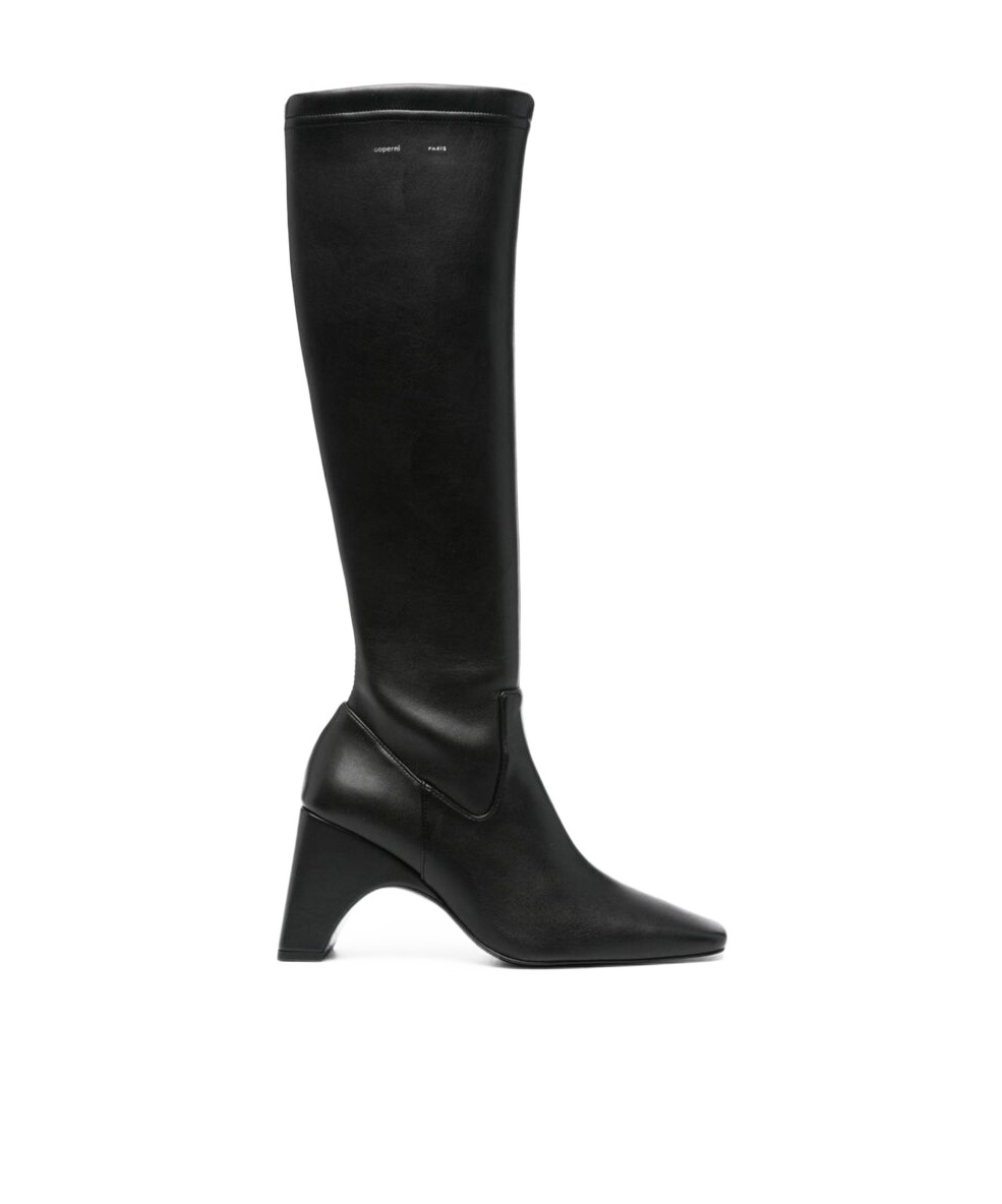 Coperni Black Bridge Stretch Tall Boots In Black