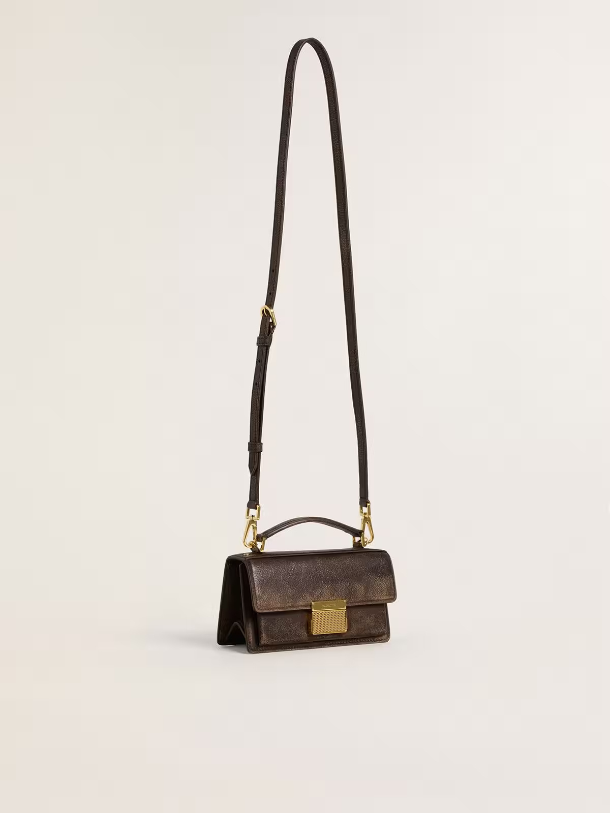 Golden Goose Mini Venezia Top-handle Shoulder Bag In Brown