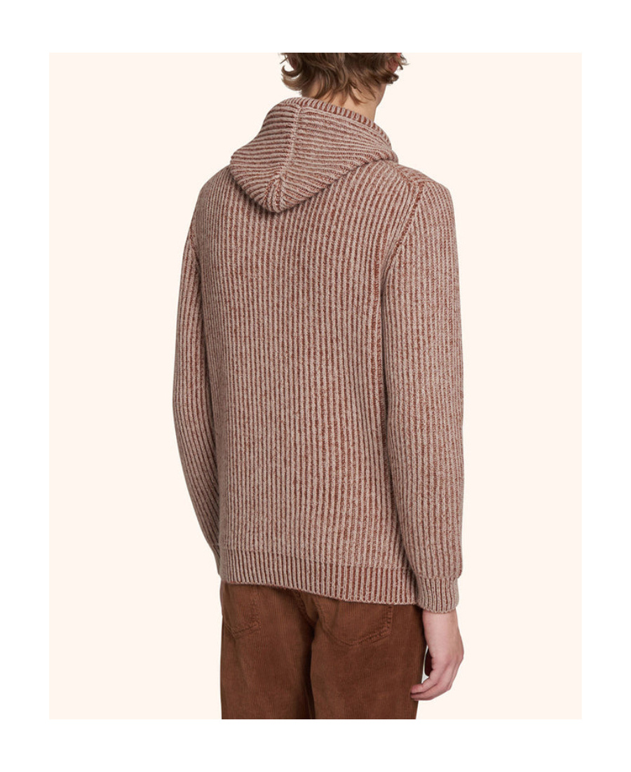 Shop Kiton Cashmere Knitted Cardigan In Brown