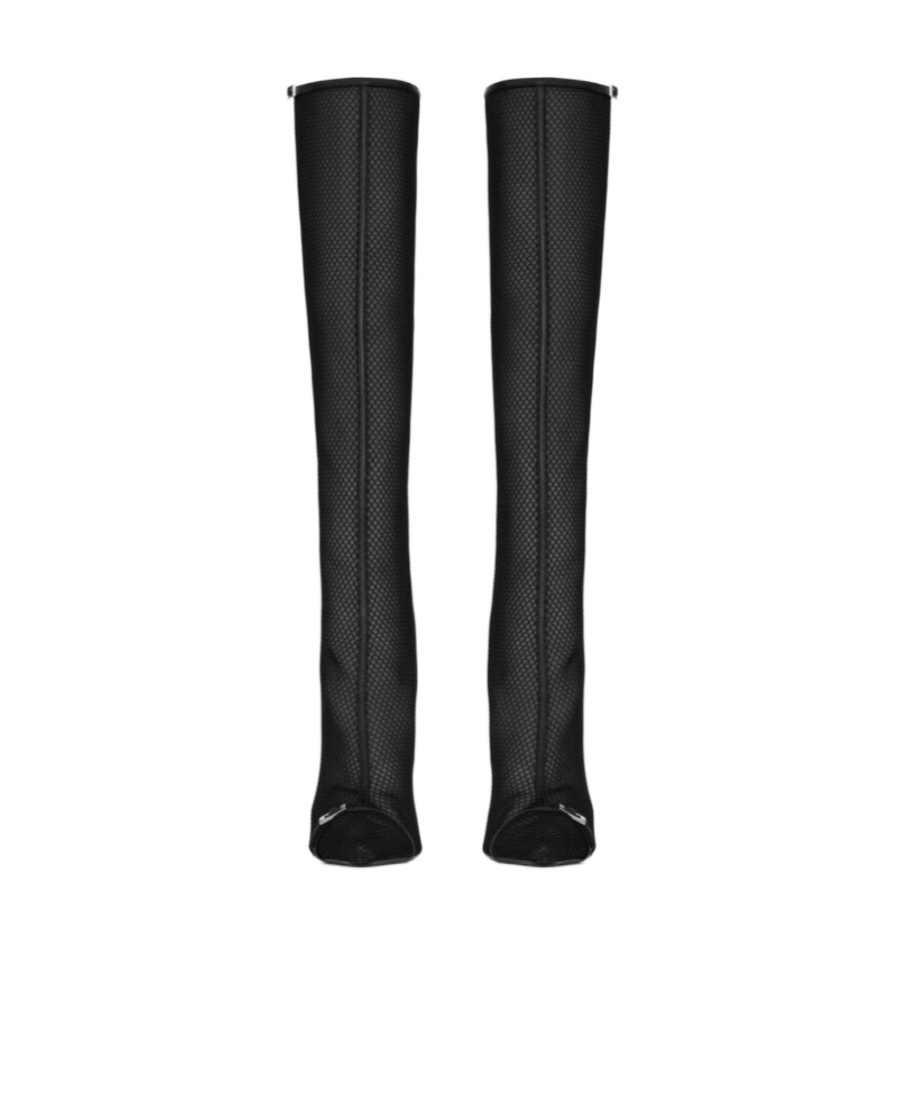 Saint Laurent Oxalis Leather Boots In Black