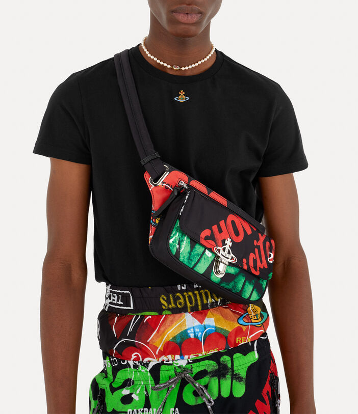 Shop Vivienne Westwood Orb Logo-embroidered Crewneck T-shirt In Black
