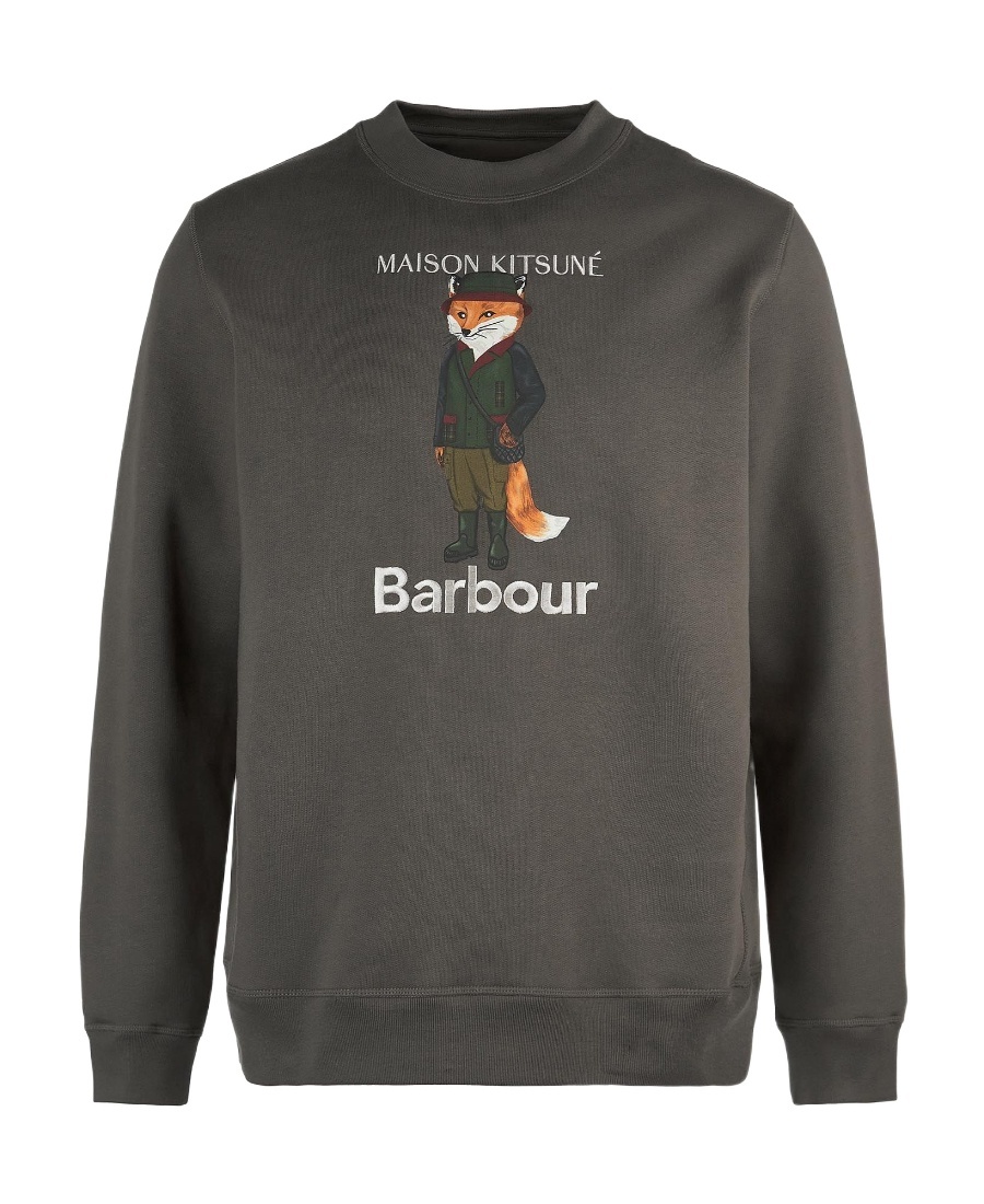 Barbour X Mk Beaufort Fox Cotton Sweatshirt In Black