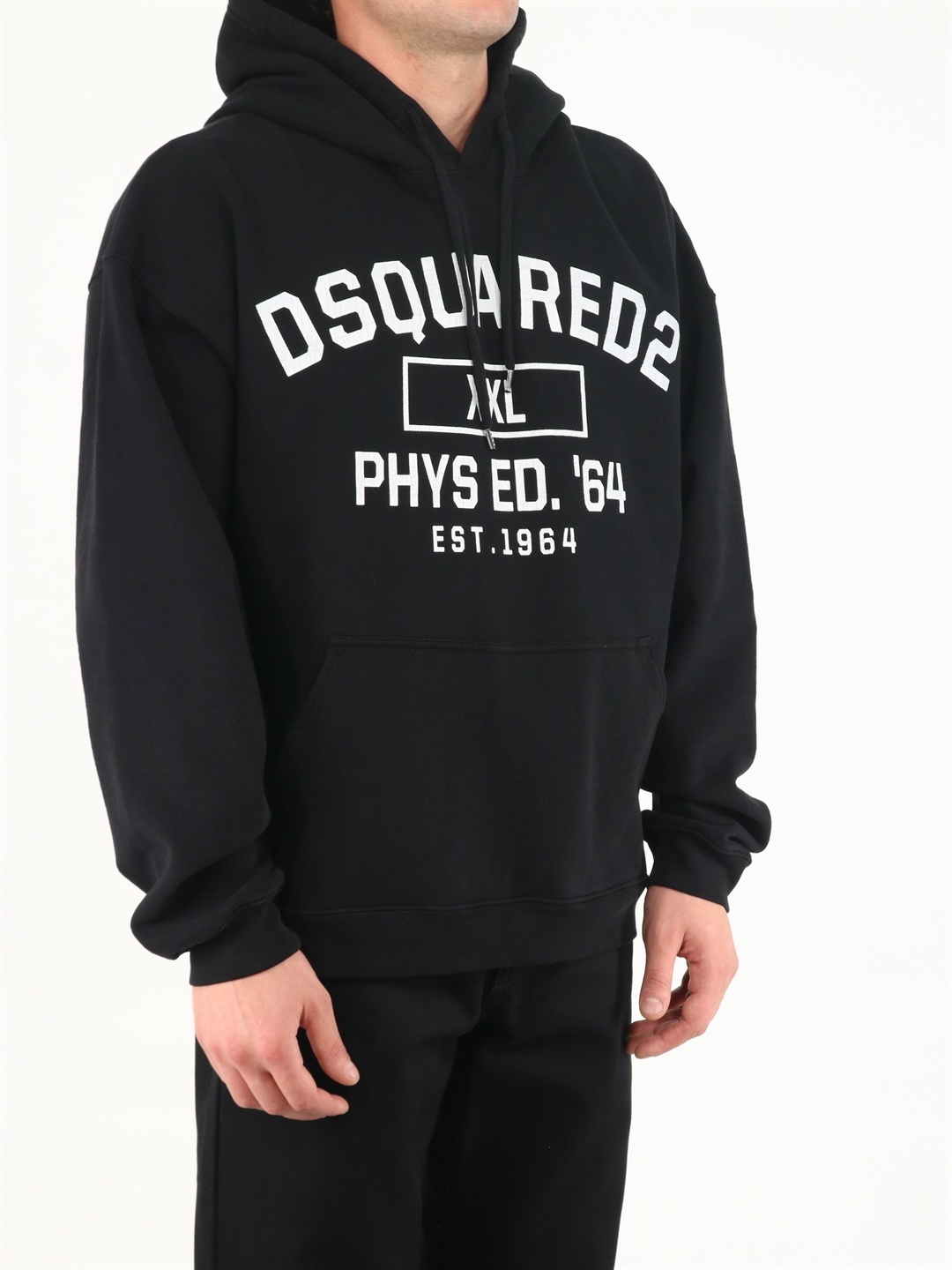 Dsquared2 D2 Xxl Herca Hoodie Black In Black