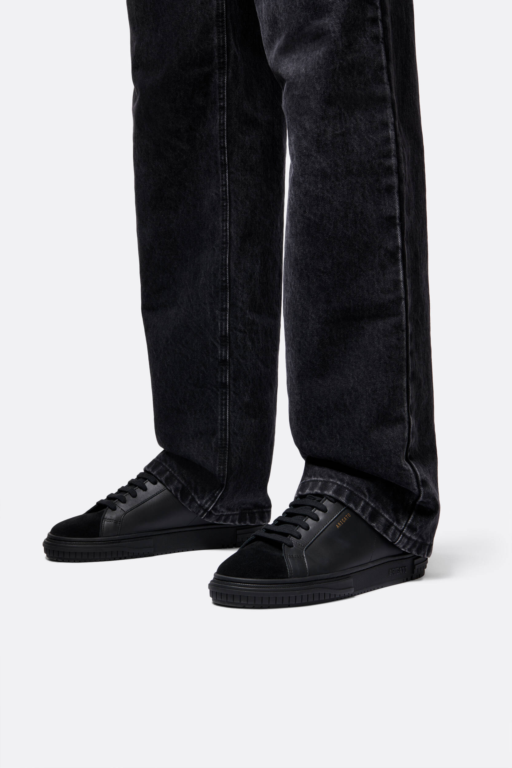 Axel Arigato Men Clean 90 Suede Sneakers In Black