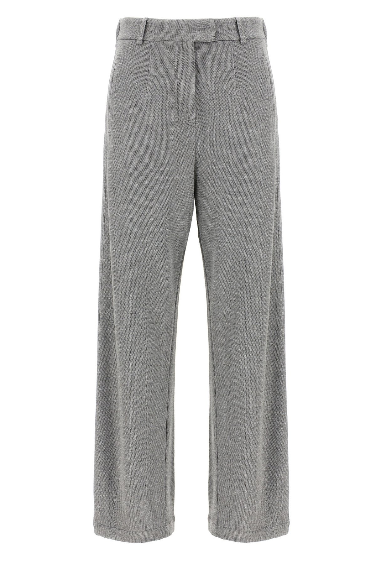 Brunello Cucinelli Trousers With Belt Loops And Pockets In Gray
