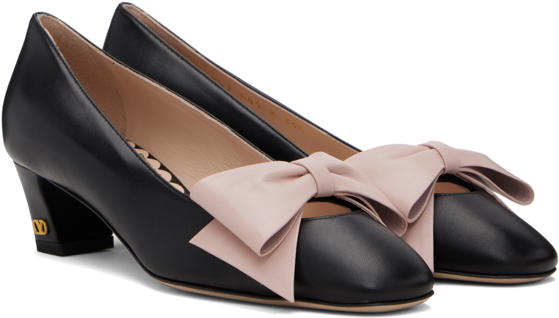 Valentino Bow High Heels In Black