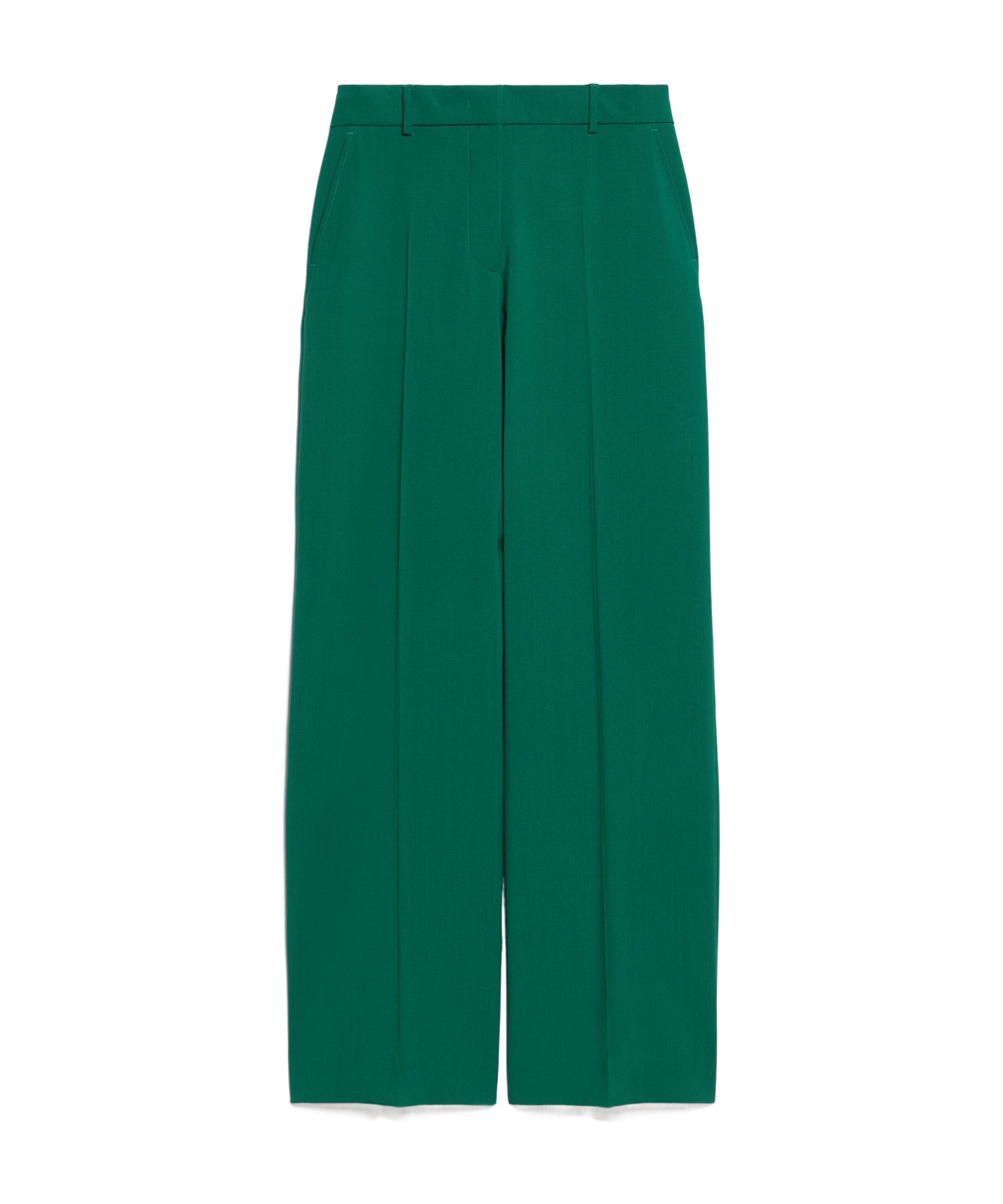 Weekend Max Mara Visivo Long Trouser Green In Green