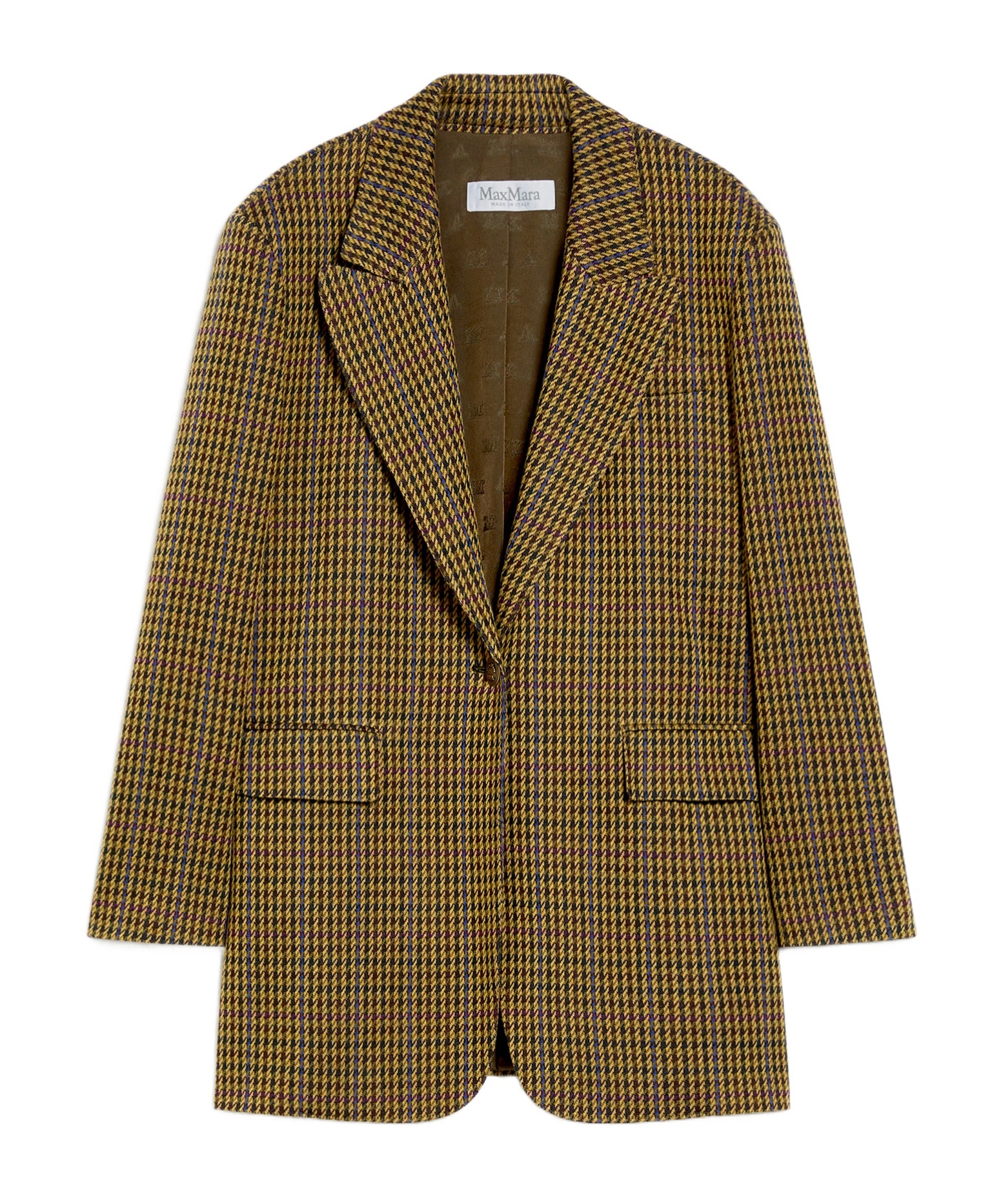 Max Mara Wool Suit Coat In Brown
