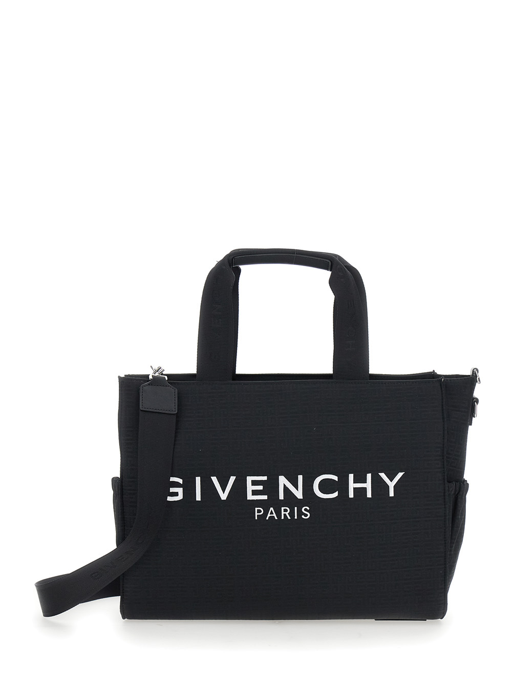 Givenchy Patterned Shoulder Bag In Black
