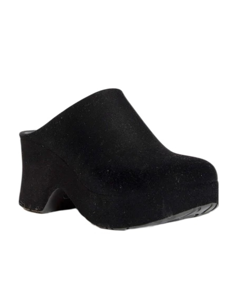 Loewe Terra Muller High Heels With Wood Soles In Black