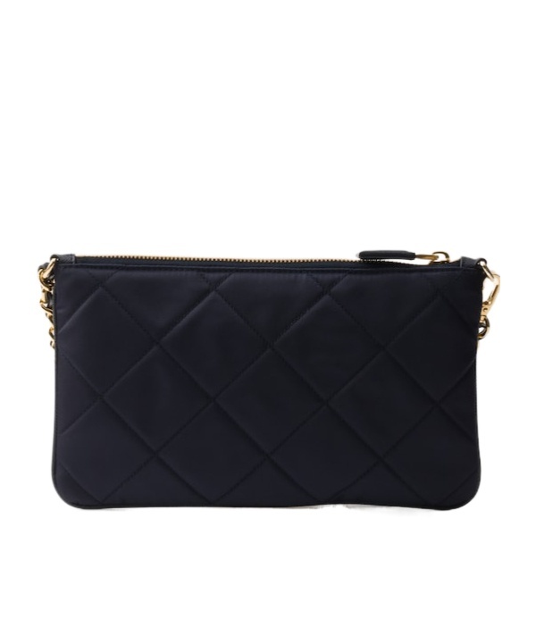Prada Chain Shoulder Bag In Navy Blue