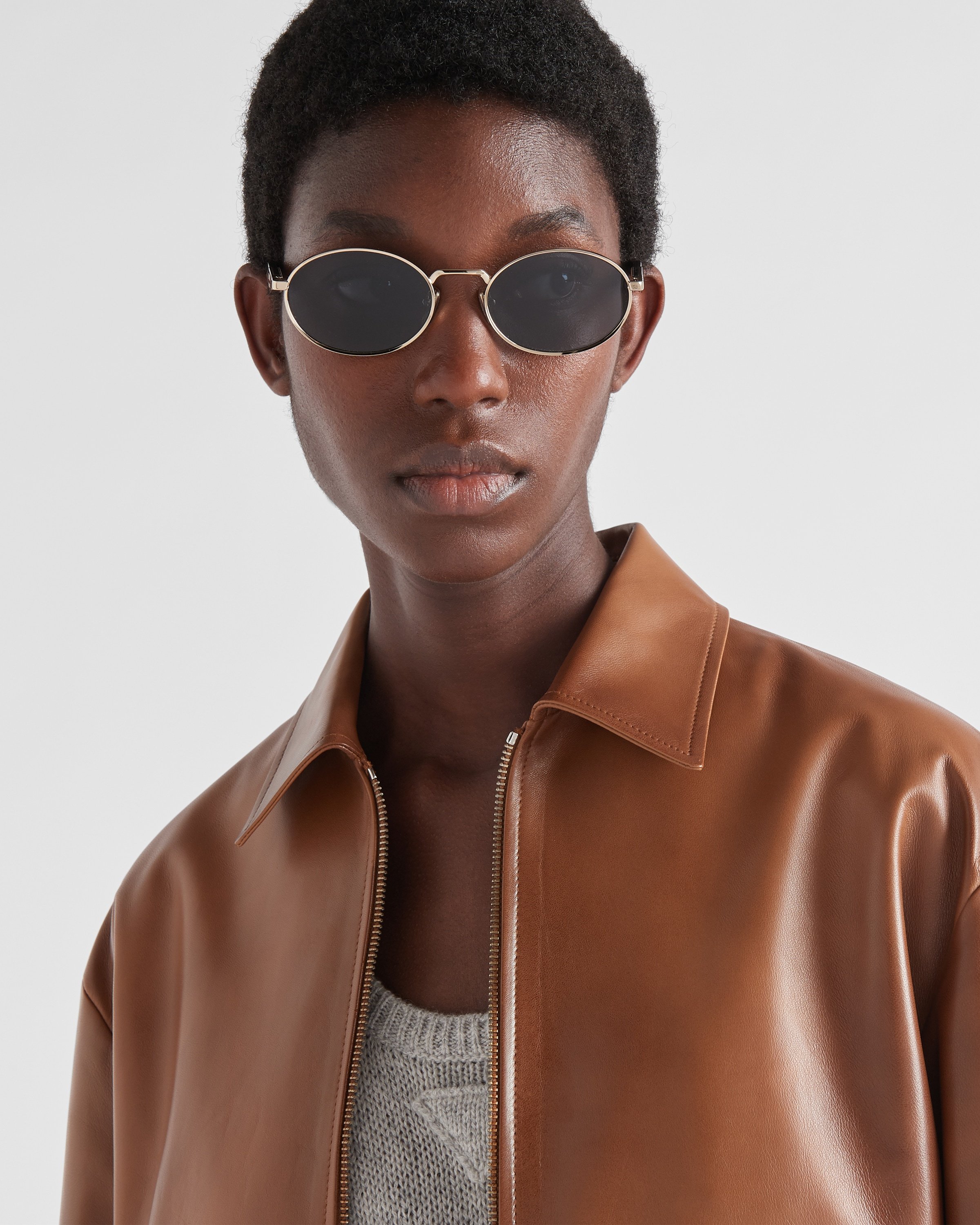 Shop Prada Eyewear Collection Sunglasses In Gray