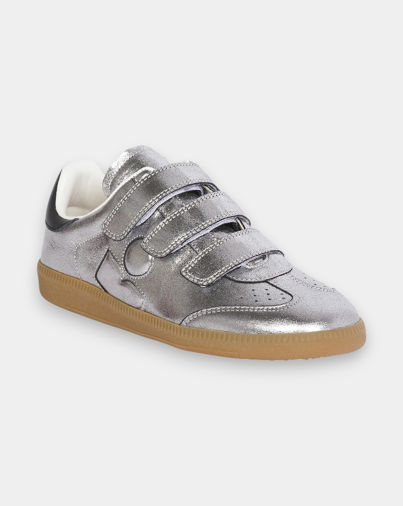Isabel Marant Round-toe Low-top Casual Shoes In Silver