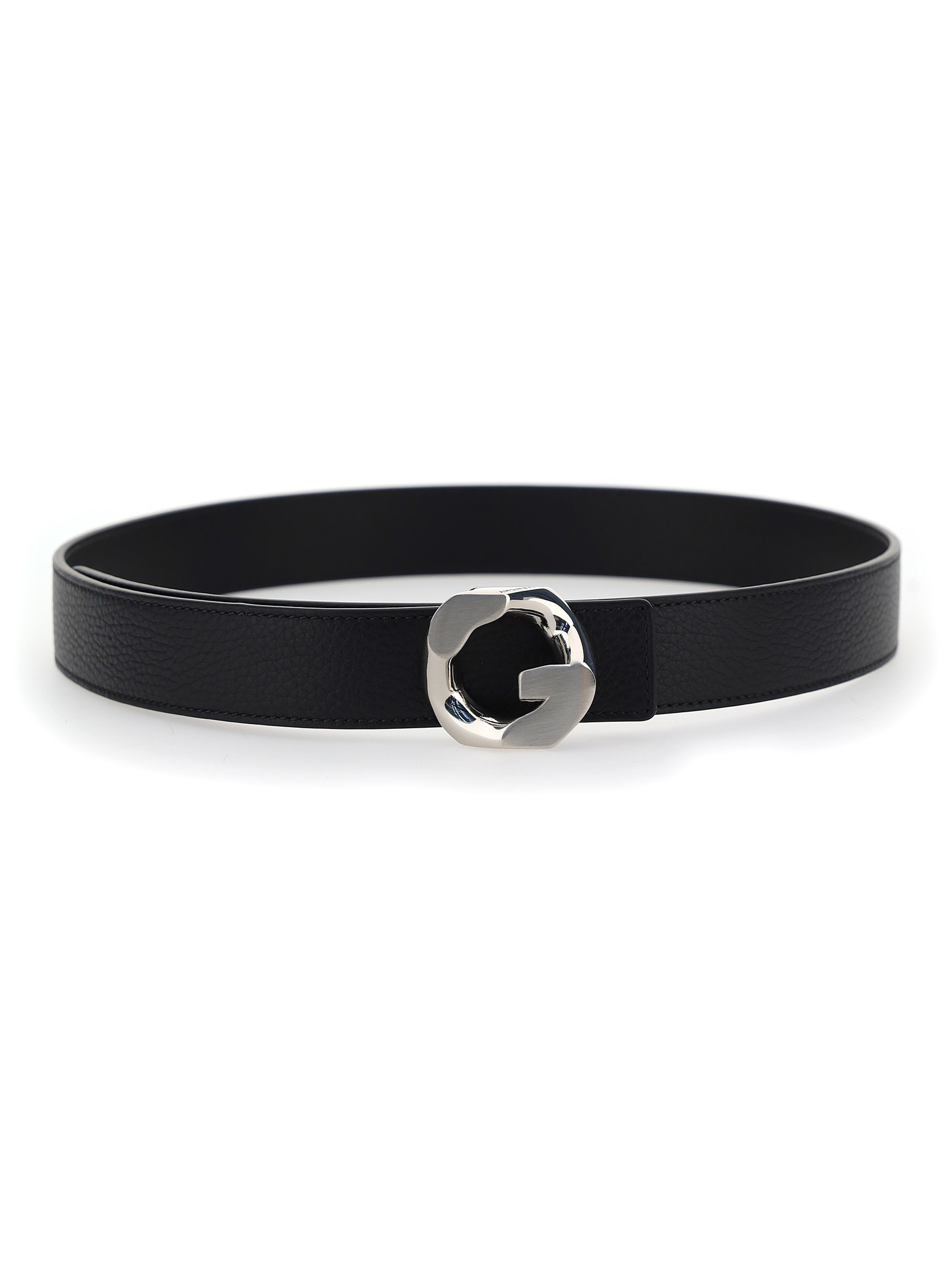 Givenchy G Chain Buckle Leather Belt In Black