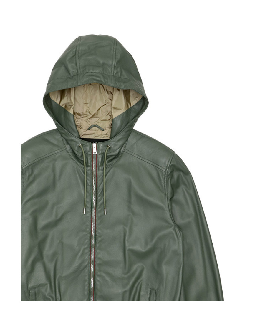 Gucci Hooded Casual Jacket In Green