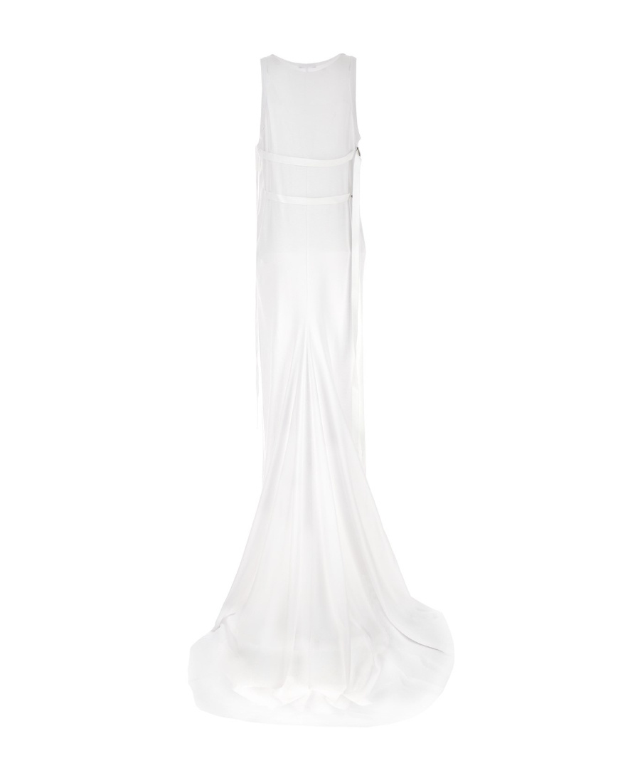 Ann Demeulemeester Sleeveless Long Dress In White
