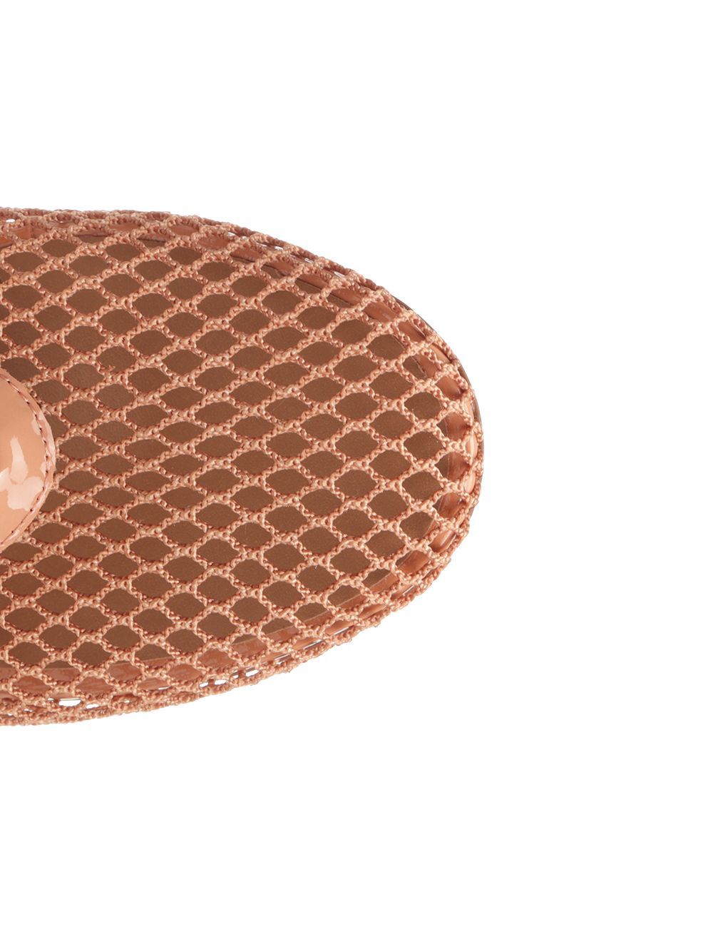 Alaïa Fishnet Ballet Flats In Pink