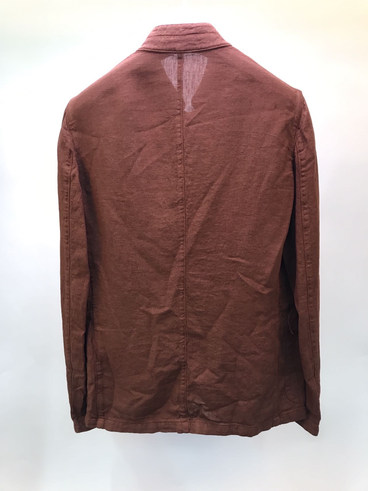 Armani Collezioni Long-sleeved Casual Jacket In Red