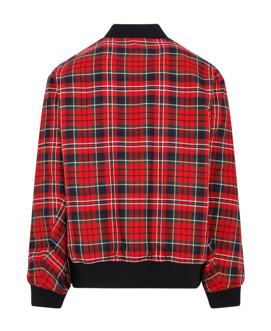 Undercover Checked Jacket In Red