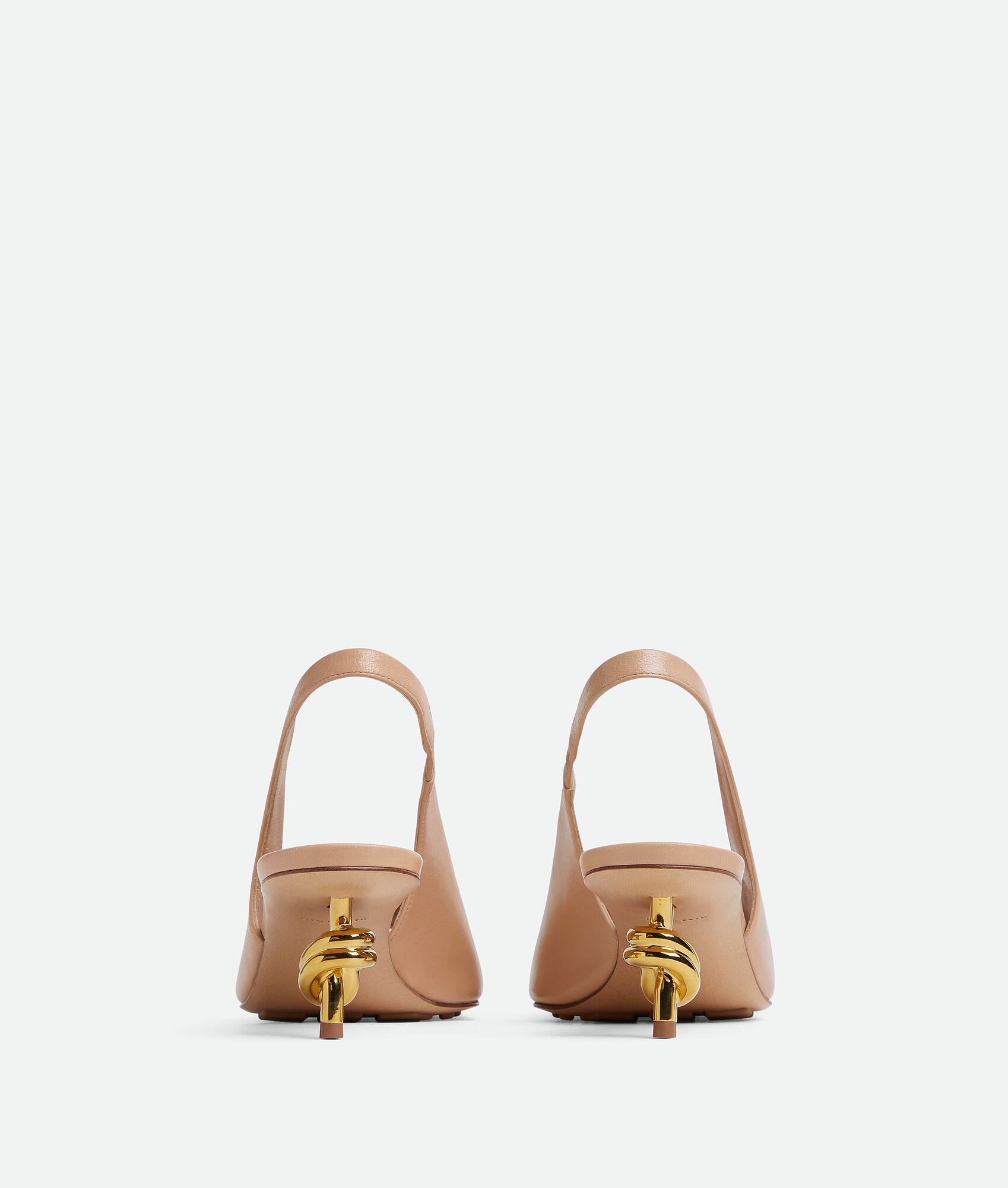 Bottega Veneta Knot Details High-heeled Sandals In Nude