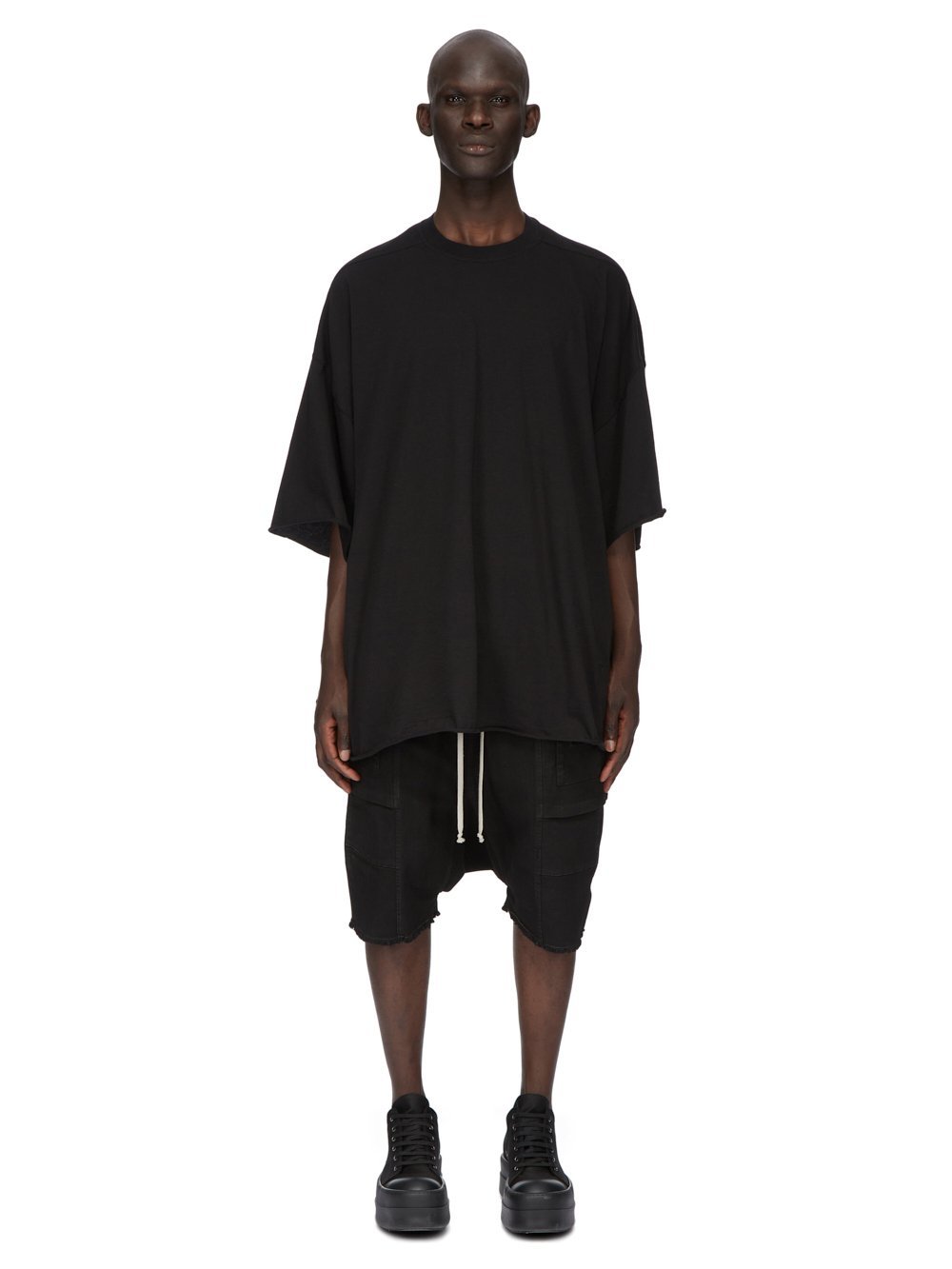 Rick Owens Drkshdw Drkshdw By Rick Owens Cotton Multi-pocket Bermuda In Black