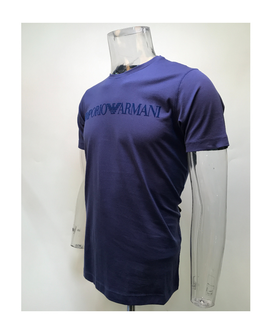 Emporio Armani Logo T-shirt In Black