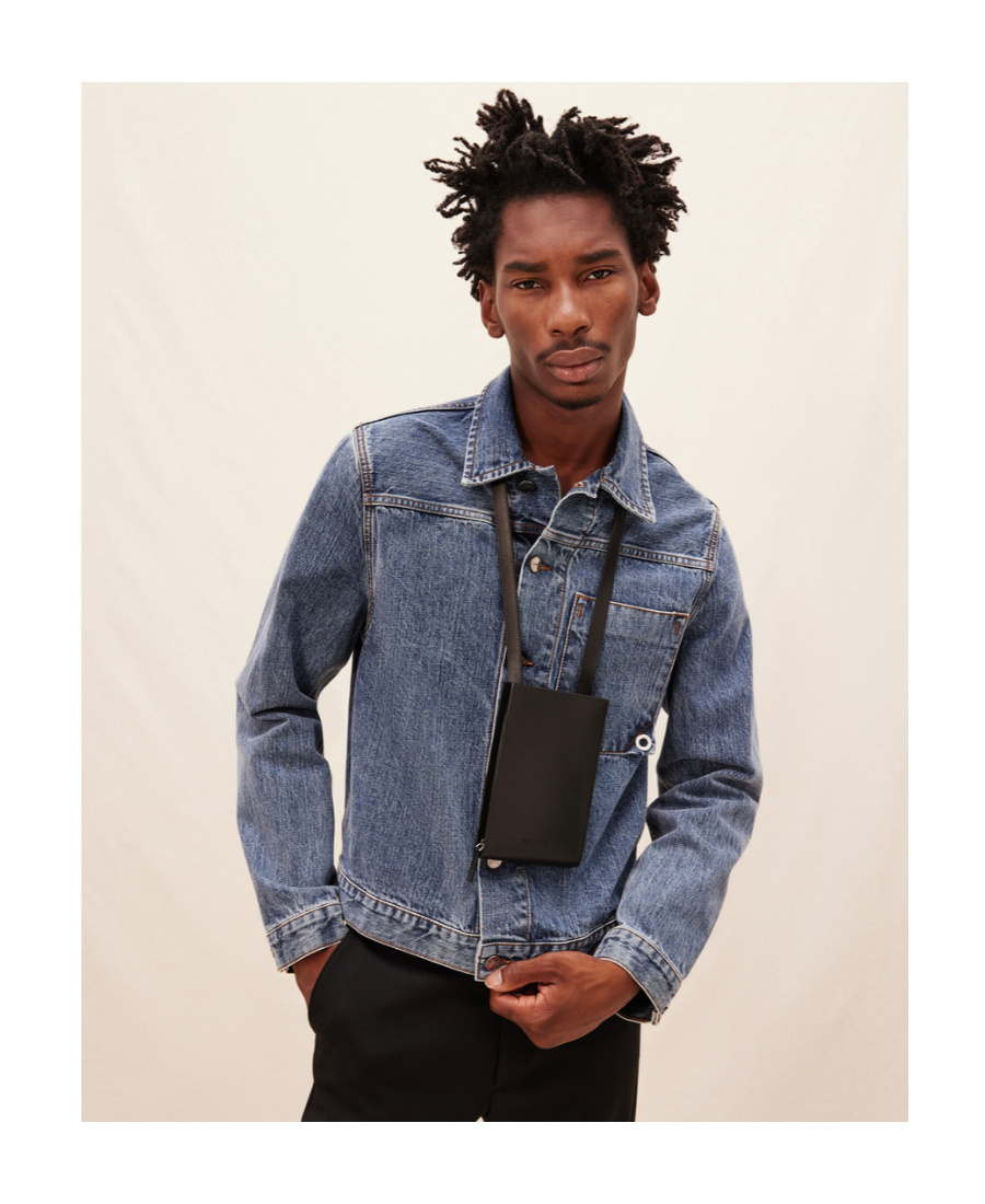 Jacquemus Le Gadju Neck Wallet In Black