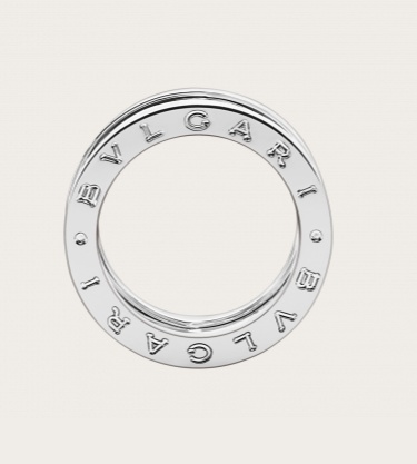 Bvlgari White Gold And Diamond B. Zero1 One-band Ring In White