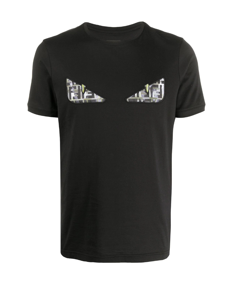 Fendi Black Little Monster Eyes T-shirt