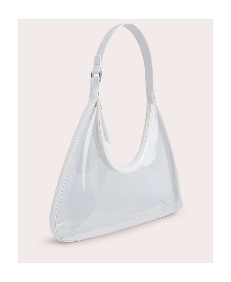 By Far Amber Transparent-design Shoulder Bag In White