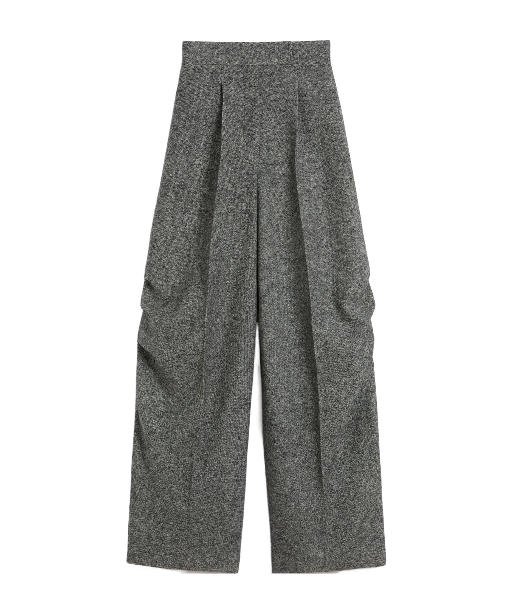 Max Mara Simone Long Trouser White In Gray